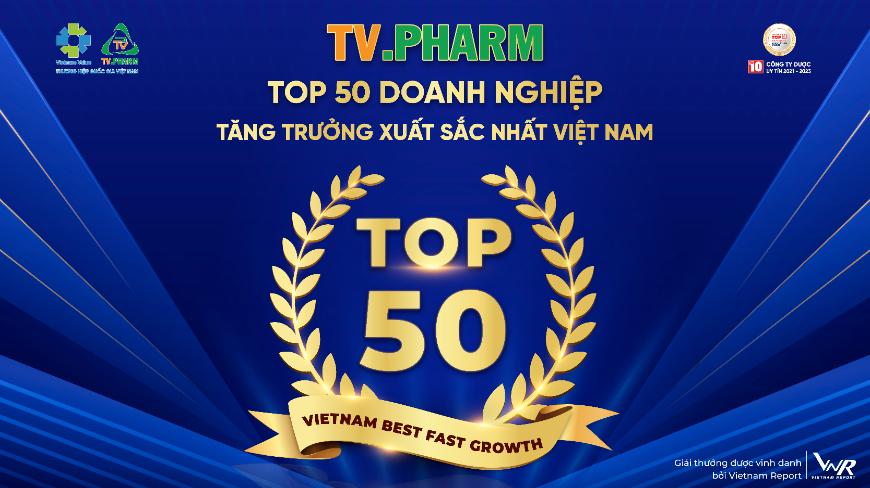 TV.PHARM honored in the “Top 50 Vietnam Best Growth”