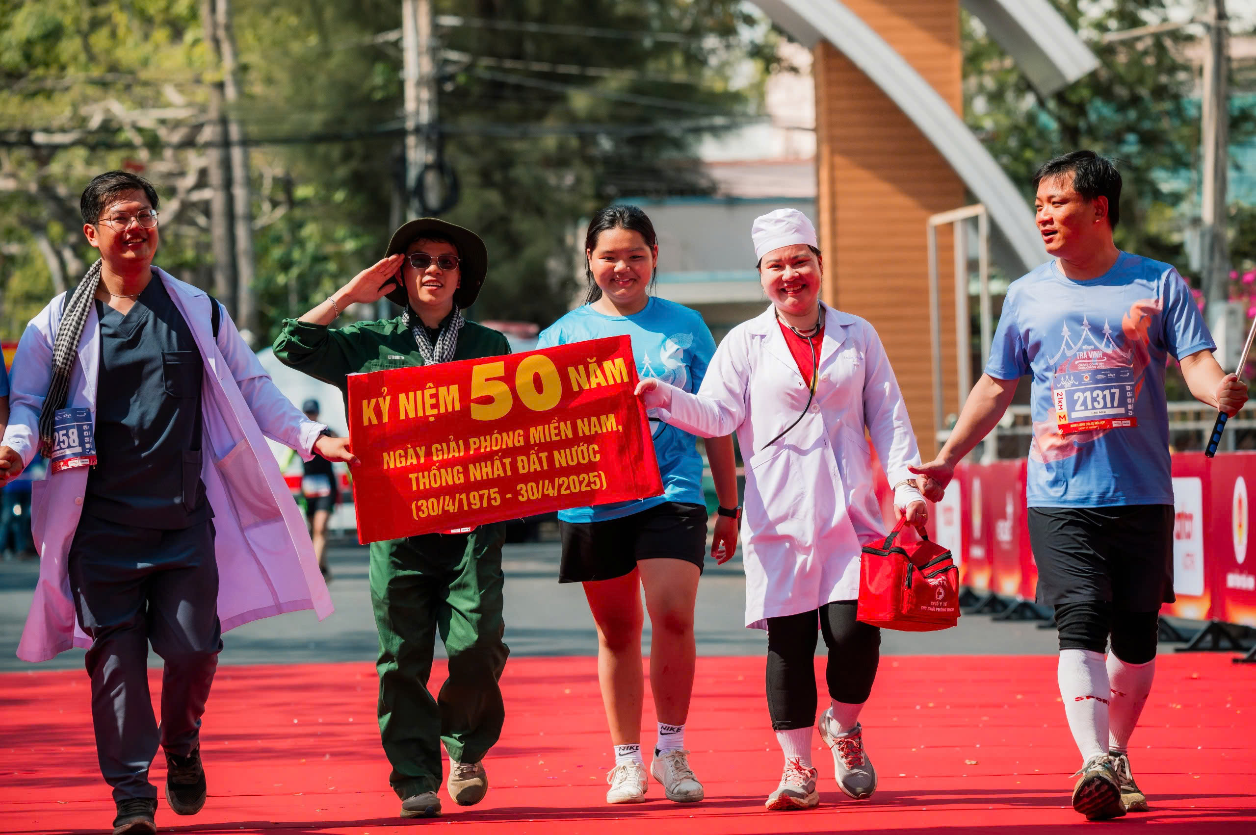 🇻🇳 AIKYA Cross Country Marathon Trà Vinh 2025 – A running journey filled with national pride! 🇻🇳