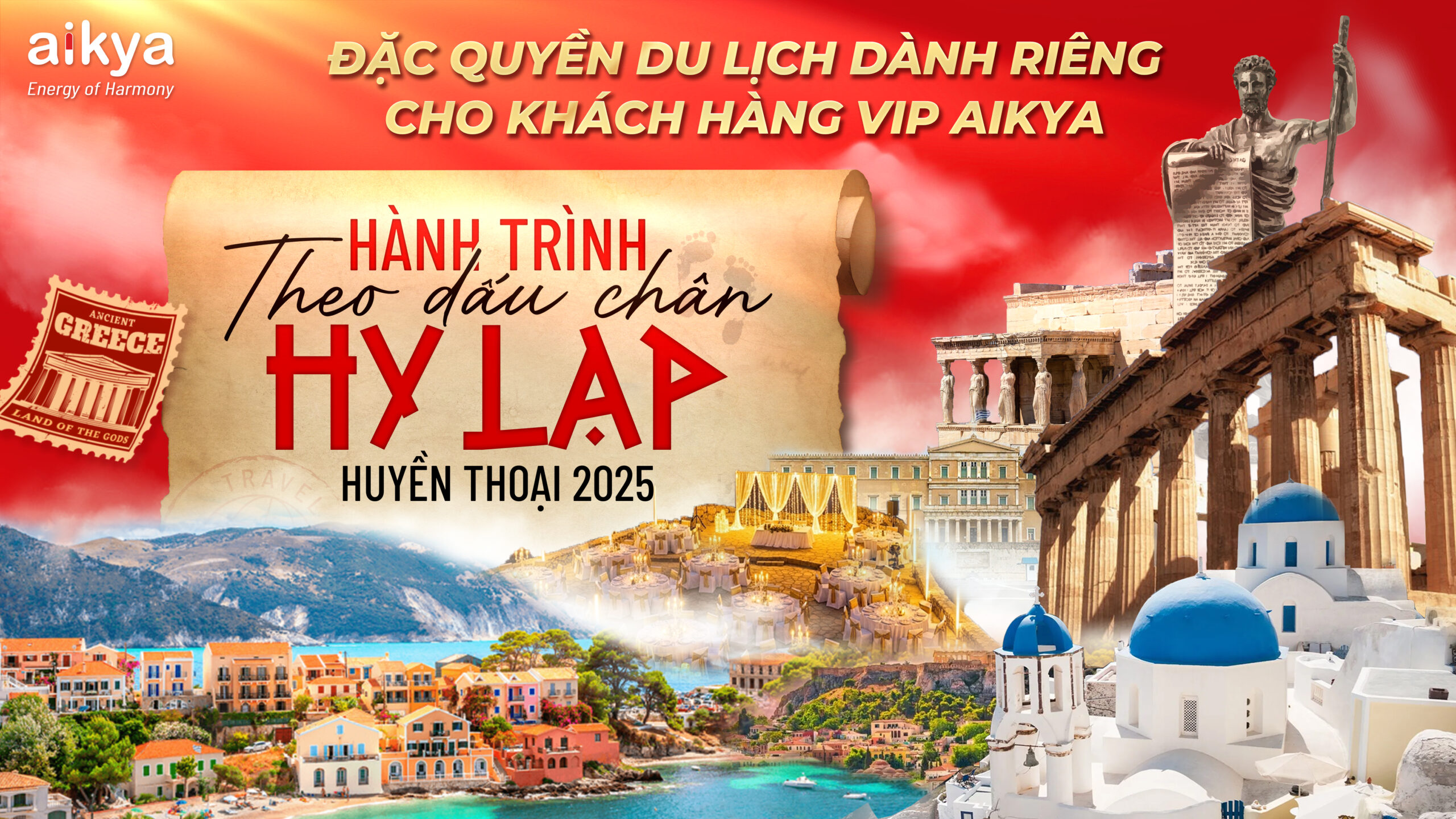 Aikya Presents an Exclusive Travel Privilege for VIP Clients: LEGENDARY GREECE JOURNEY 2025
