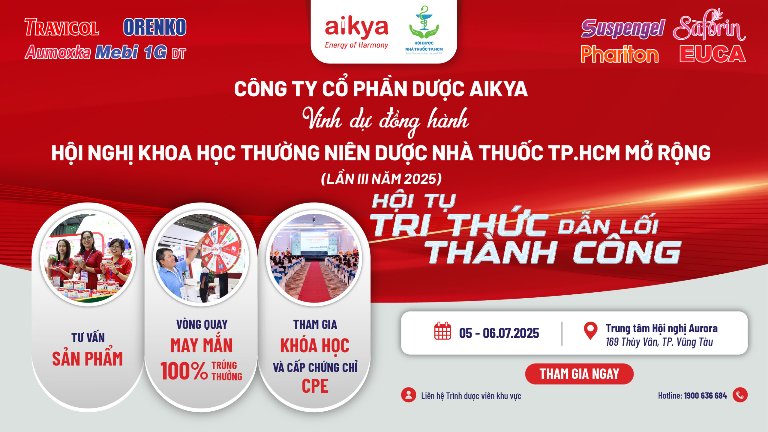 🎓 AIKYA ĐỒNG HÀNH CÙNG HỘI NGHỊ KHOA HỌC THƯỜNG NIÊN DƯỢC NHÀ THUỐC TP.HCM MỞ RỘNG LẦN III NĂM 2025